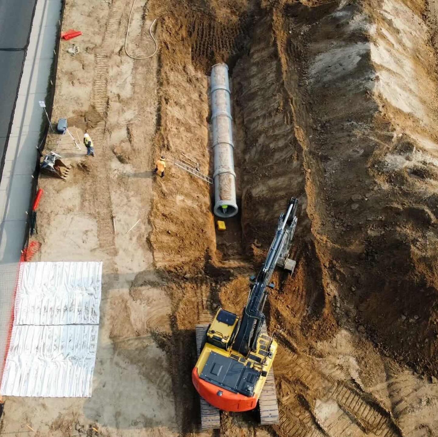 John Deere heavy equipment on job site